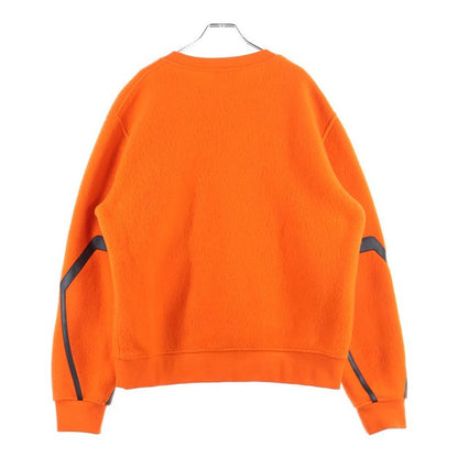 Hermes Cashmere Leather Patch Sweatshirt Orange