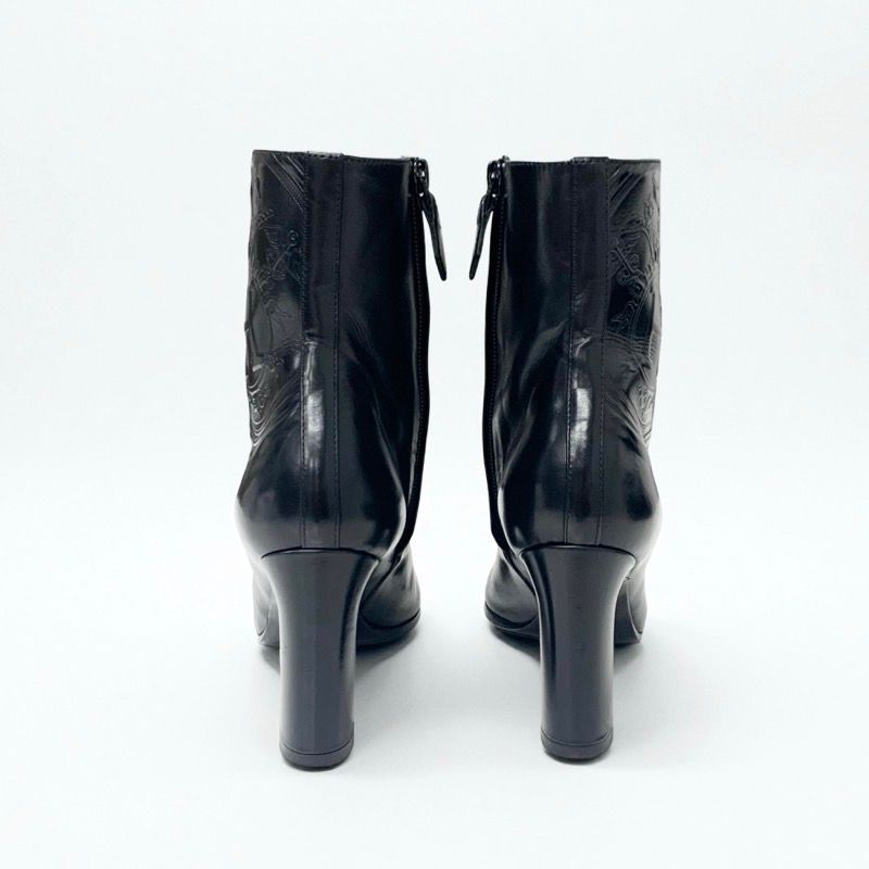 Hermes Boots Shorts Shoes Leather Black Exlibris