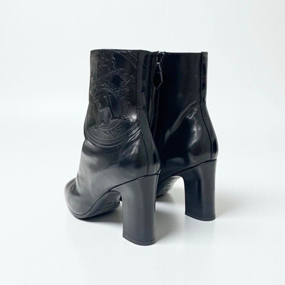 Hermes Boots Shorts Shoes Leather Black Exlibris