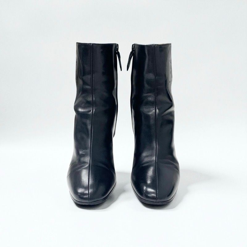 Hermes Boots Shorts Shoes Leather Black Exlibris