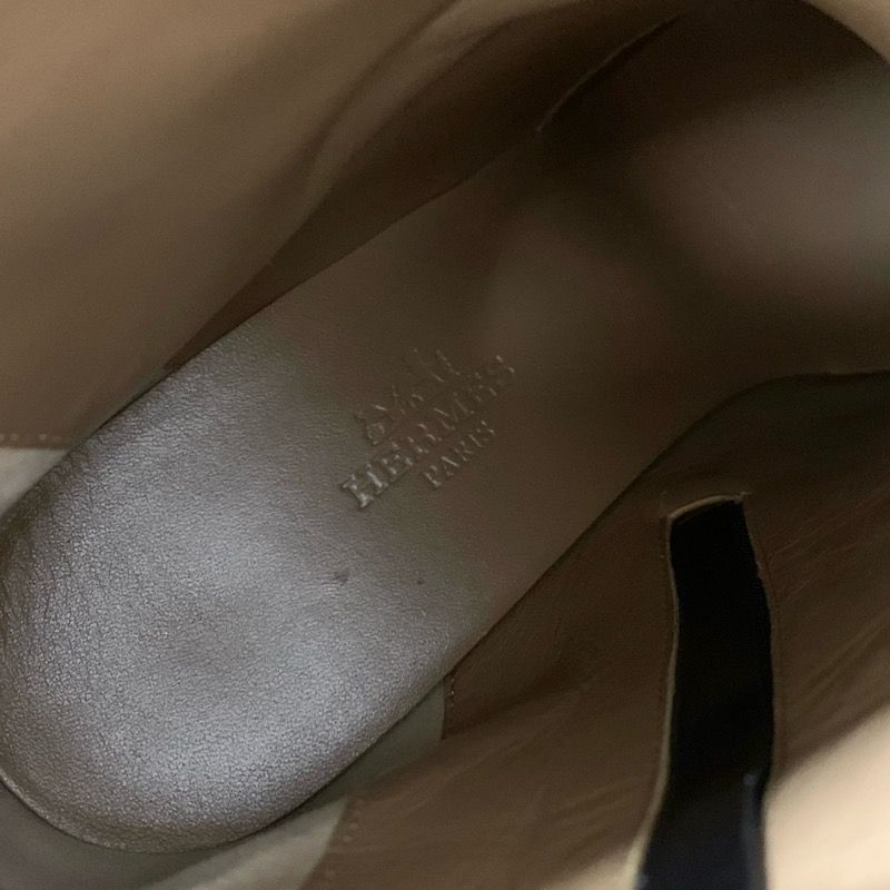 Hermes Boots Shorts Shoes Leather Black Exlibris