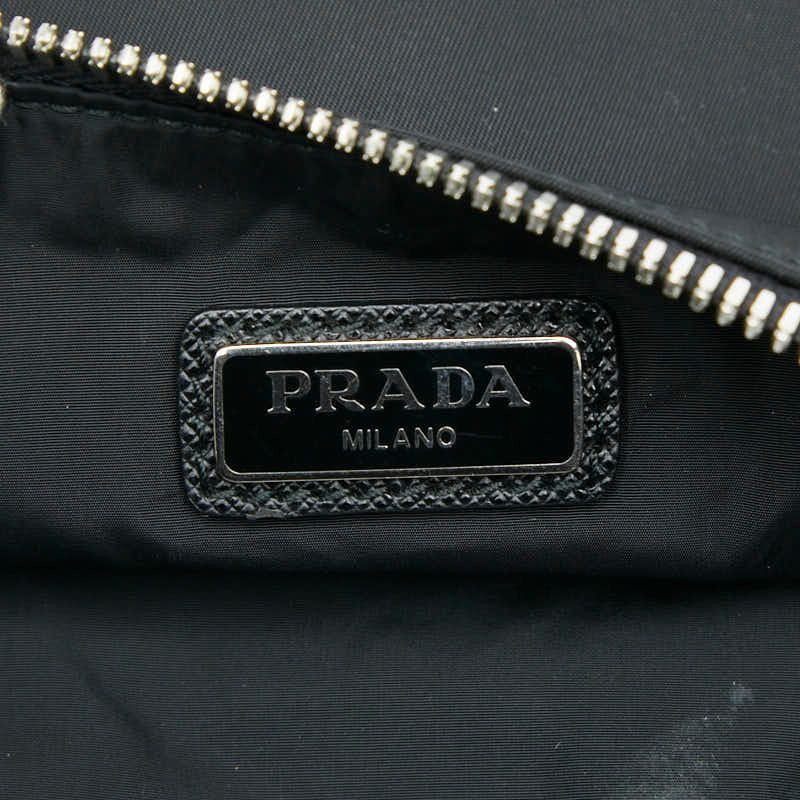 Prada Monki Robot Clutch Black Multicolor Nylon Saffiano