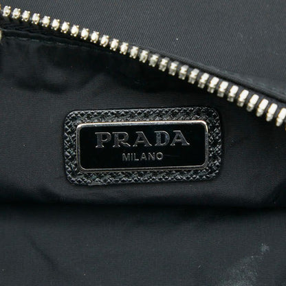 Prada Monki Robot Clutch Black Multicolor Nylon Saffiano