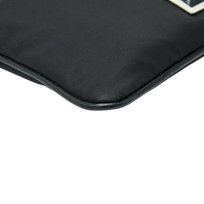 Prada Monki Robot Clutch Black Multicolor Nylon Saffiano