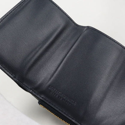 Bottega Veneta Intrecciato Trifold Wallet Leather