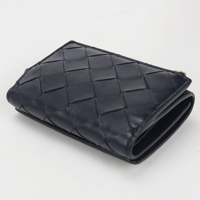 Bottega Veneta Intrecciato Trifold Wallet Leather