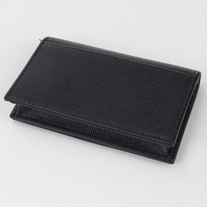 Prada Sapphia Leather Business Card Holder
