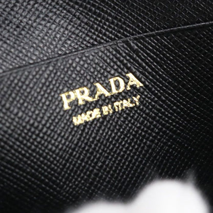 Prada Sapphia Leather Business Card Holder
