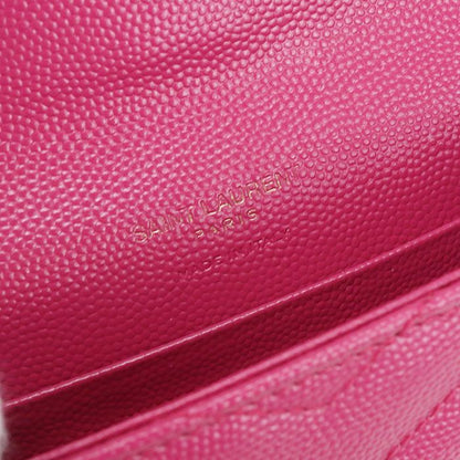 Saint Laurent Envelope Wallet Cassandra Business Card Holder Leather