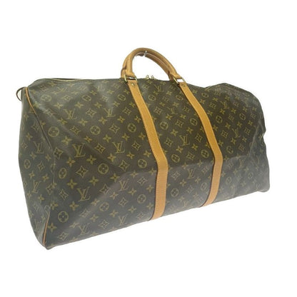 Louis Vuitton Monogram Keepall 60 Boston Bag Brown