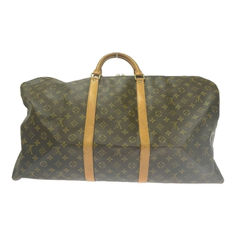 Louis Vuitton Monogram Keepall 60 Boston Bag Brown