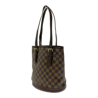 Louis Vuitton Damier Marais Shoulder Bag Brown