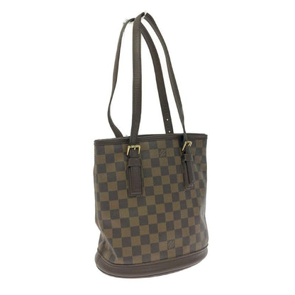 Louis Vuitton Damier Marais Shoulder Bag Brown