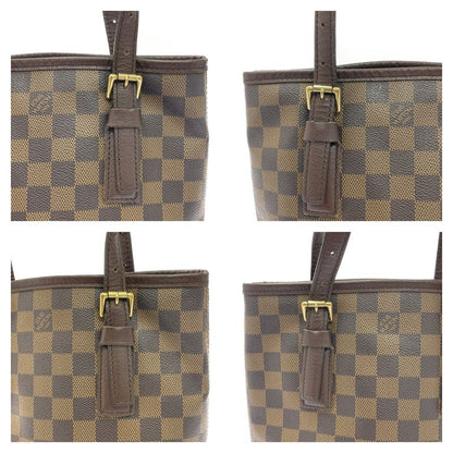 Louis Vuitton Damier Marais Shoulder Bag Brown