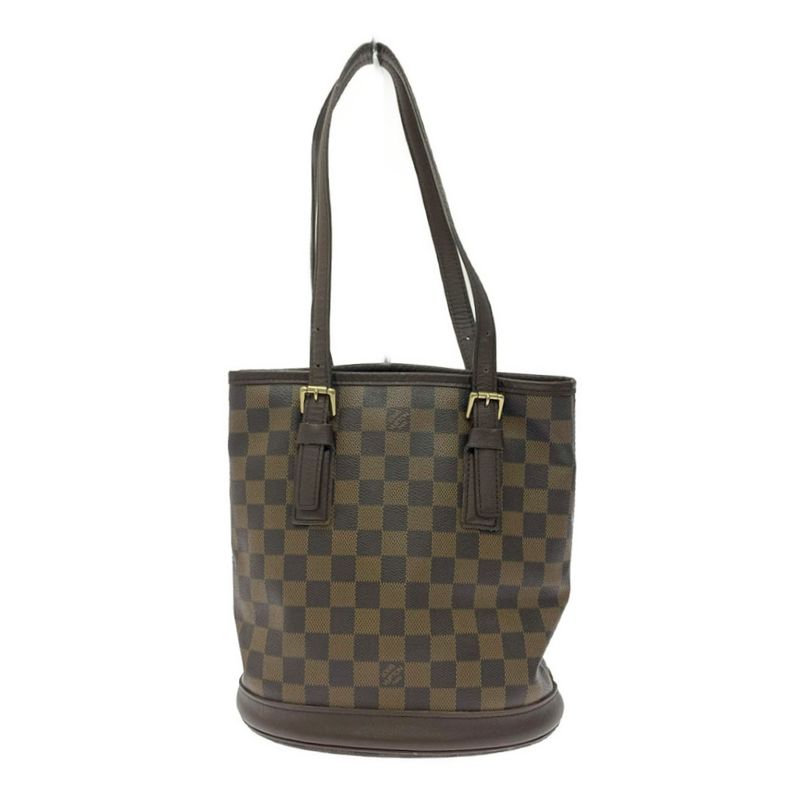 Louis Vuitton Damier Marais Shoulder Bag Brown