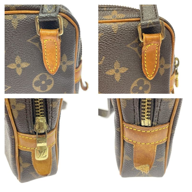 Louis Vuitton Monogram Pochette Marly Bandouliere Brown