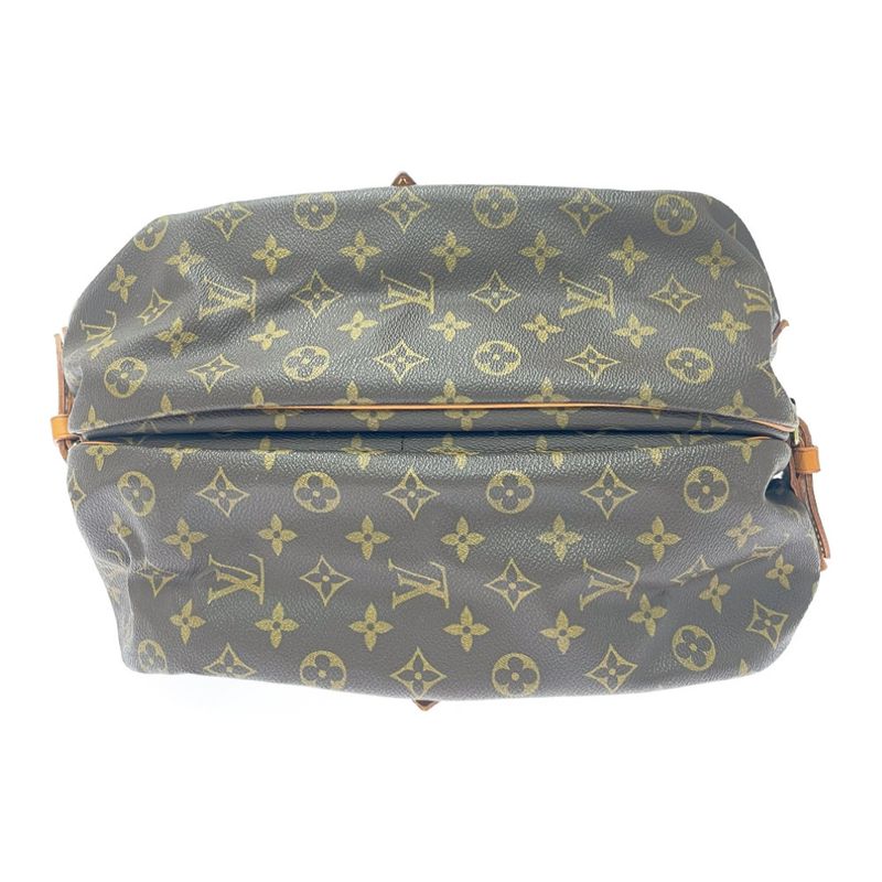Louis Vuitton Monogram Saumur 35 Shoulder Bag Brown