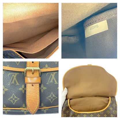 Louis Vuitton Monogram Saumur 35 Shoulder Bag Brown