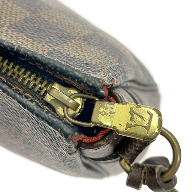Louis Vuitton Damier Trousse Makeup Pouch Brown