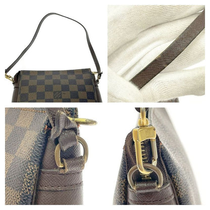 Louis Vuitton Damier Trousse Makeup Pouch Brown