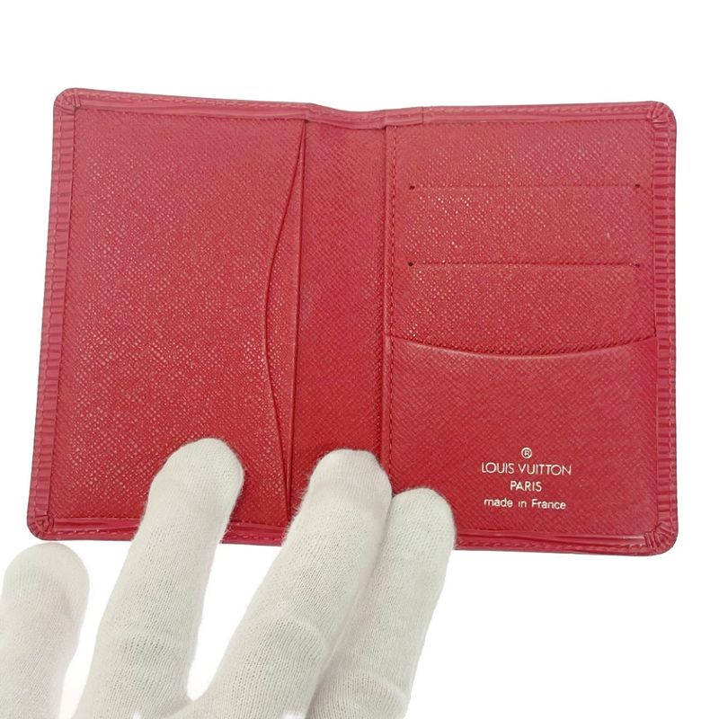 Louis Vuitton Epi Leather Organizer de Poche Card Case Rouge