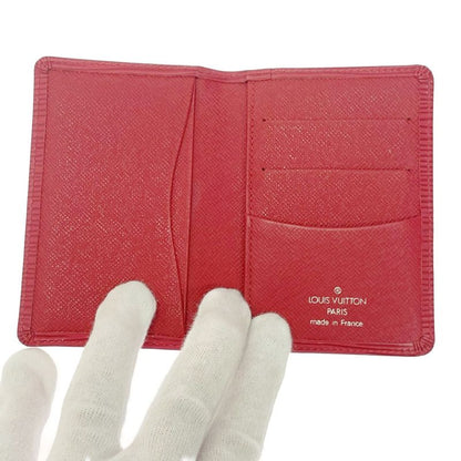 Louis Vuitton Epi Leather Organizer de Poche Card Case Rouge