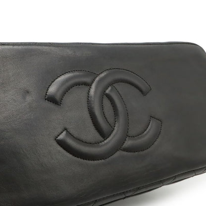 Chanel Quilted CC Logo Shoulder Bag Semi Tote Gamaguchi