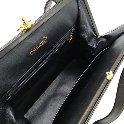Chanel Quilted CC Logo Shoulder Bag Semi Tote Gamaguchi