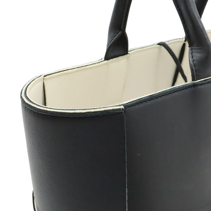 Bottega Veneta Maxi Intrecciato Arco Tote Small Leather Black