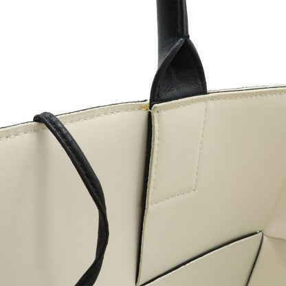 Bottega Veneta Maxi Intrecciato Arco Tote Small Leather Black