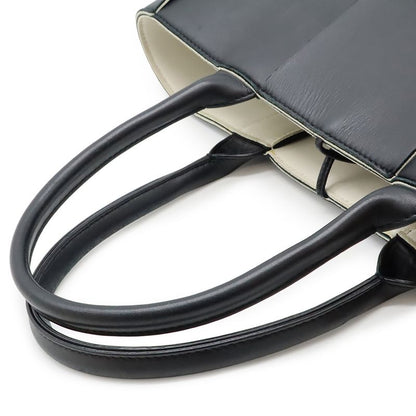 Bottega Veneta Maxi Intrecciato Arco Tote Small Leather Black