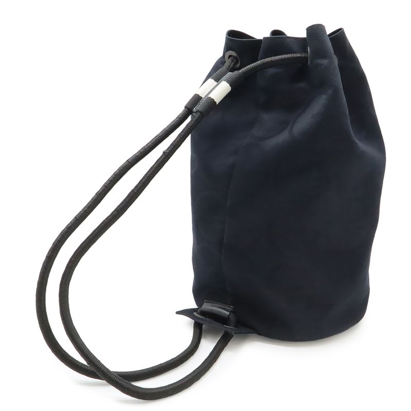 Gucci GG Logo Marine Shoulder Bag One Semi Drawstring
