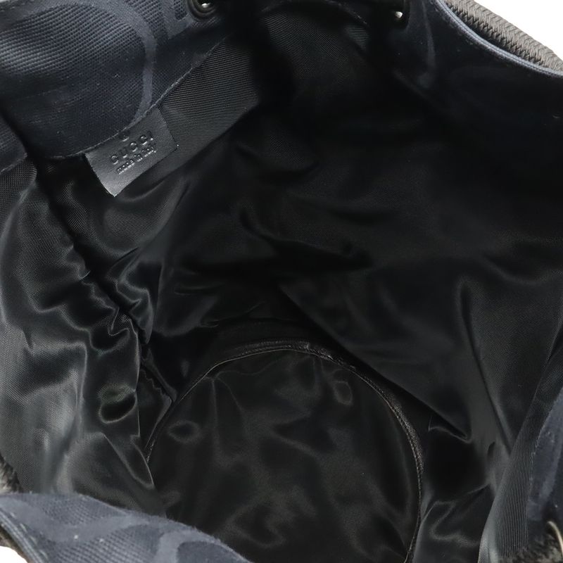 Gucci GG Logo Marine Shoulder Bag One Semi Drawstring