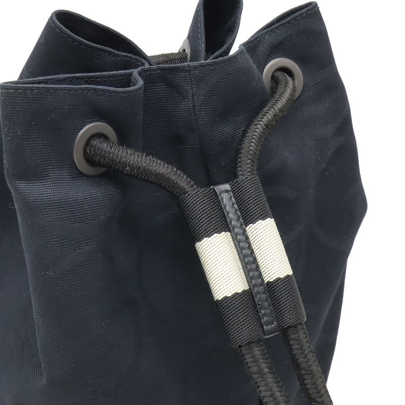 Gucci GG Logo Marine Shoulder Bag One Semi Drawstring