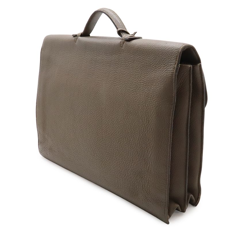 Hermes Sac a Depeches 41 Business Bree Fakesu Document Purse Togo Leather