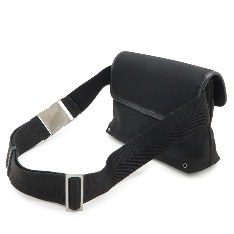 Gucci Body Bag Waist Pouch Nylon Canvas Black