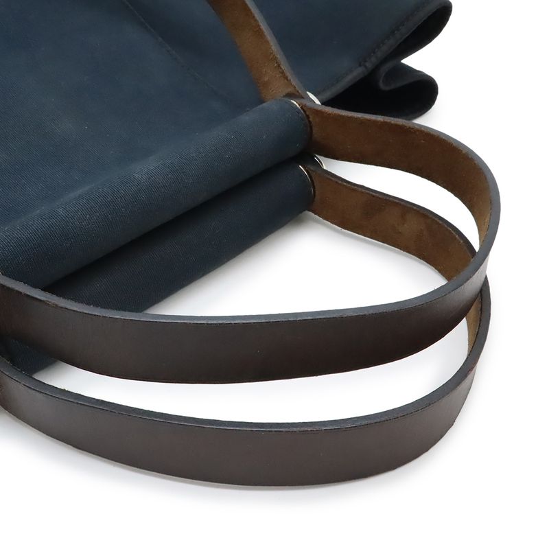 Hermes Kaback Elan PM Tote 2-Way Shoulder Bag Toile Officier Leather
