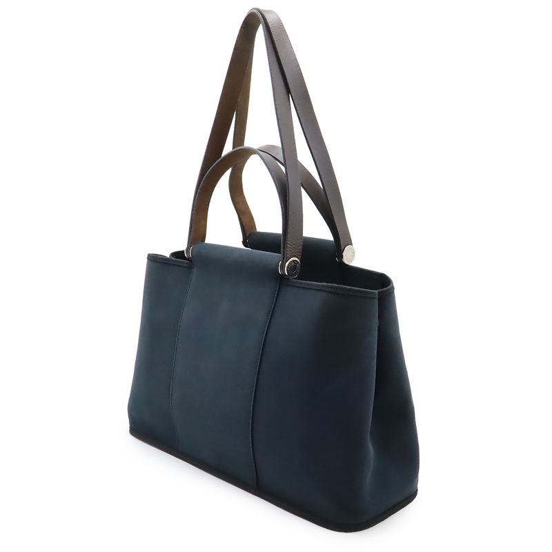 Hermes Kaback Elan PM Tote 2-Way Shoulder Bag Toile Officier Leather