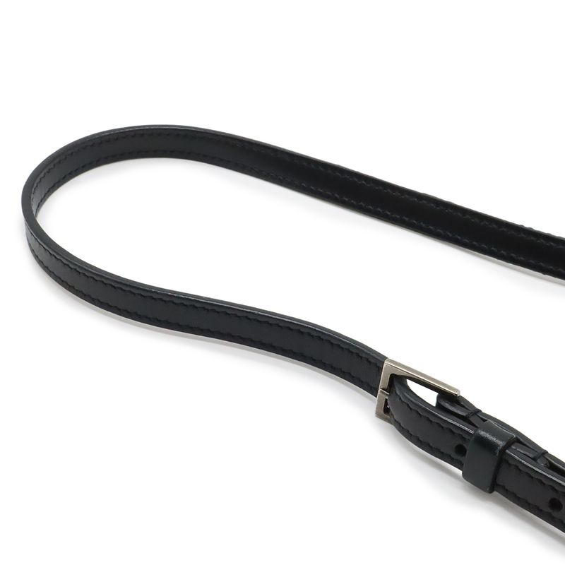 Saint Laurent Paris YSL Shoulder Bag Crossbody Stitch Quilted Leather Black