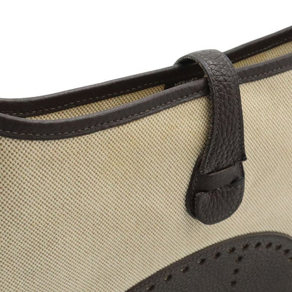 Hermes Evelyne II 2 PM Shoulder Bag Crossbody Shoulder Toile Ash Leather