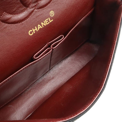 Chanel Quilted 25 CC Logo Double Flap Chain Shoulder Bag Cotton Jersey