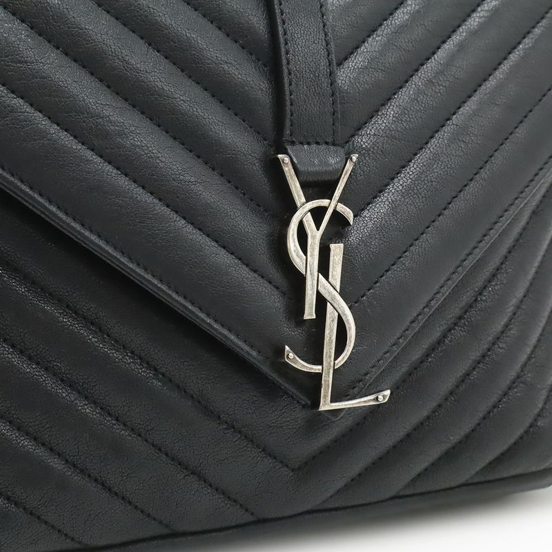 Saint Laurent Paris YSL Yves Carre Handbag 2-Way Chain