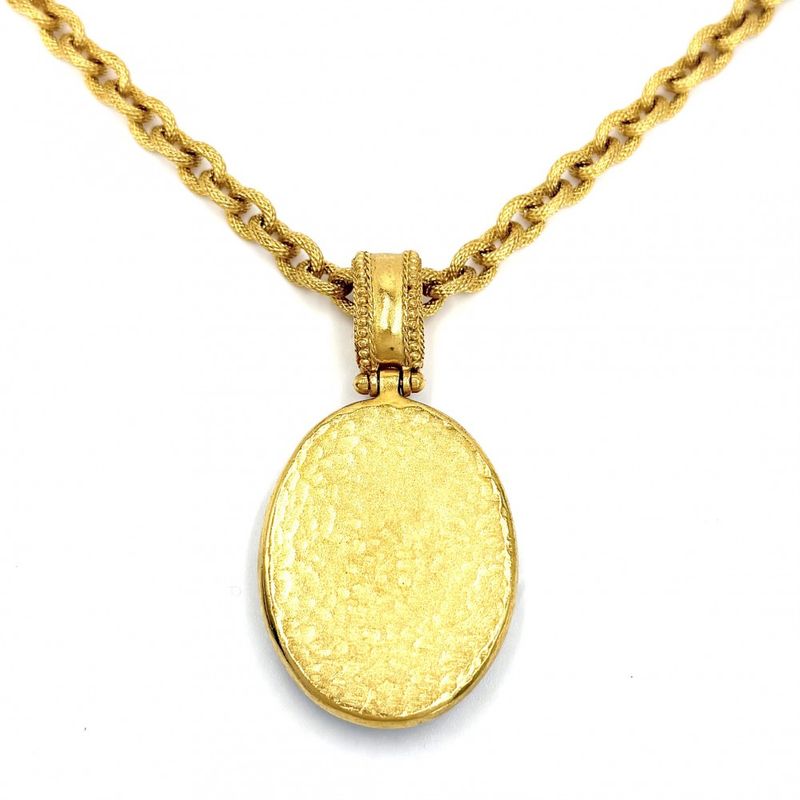 Chanel Necklace CC Logo Long Vintage