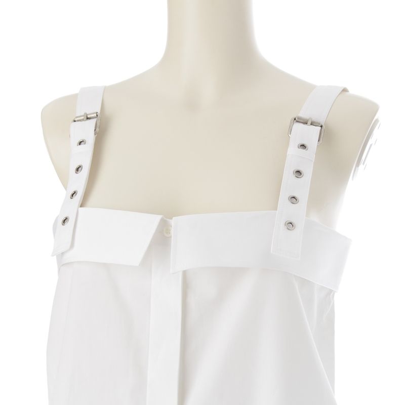Dior Cotton Logo Bee Embroidery Camisole Shirt Blouse Top