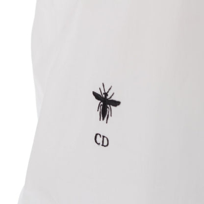 Dior Cotton Logo Bee Embroidery Camisole Shirt Blouse Top