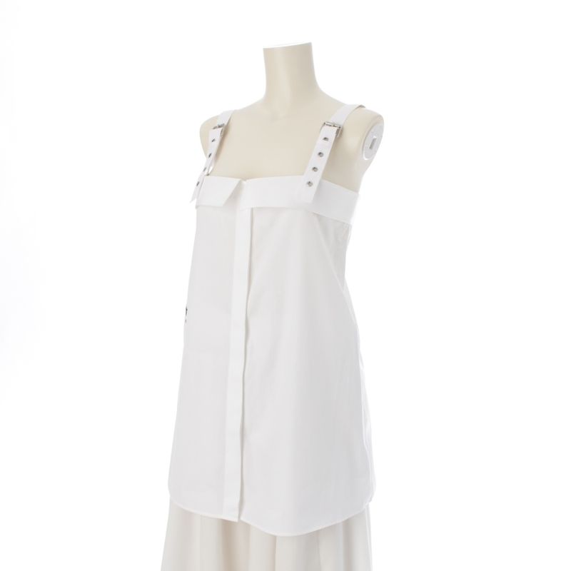 Dior Cotton Logo Bee Embroidery Camisole Shirt Blouse Top