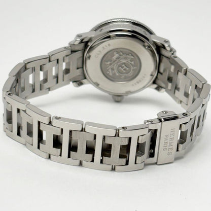 Hermes Watch Quartz Clipper Divers Navy Silver
