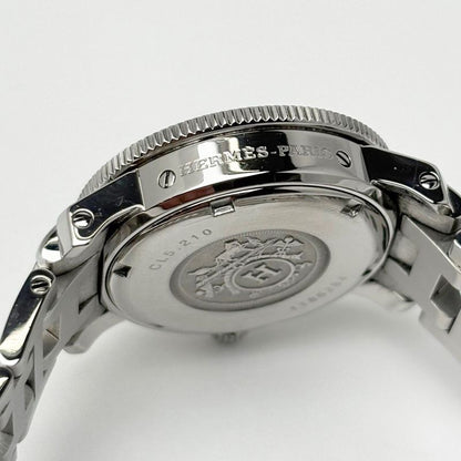 Hermes Watch Quartz Clipper Divers Navy Silver