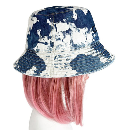 Celine Denim Bucket Hat Indigo White