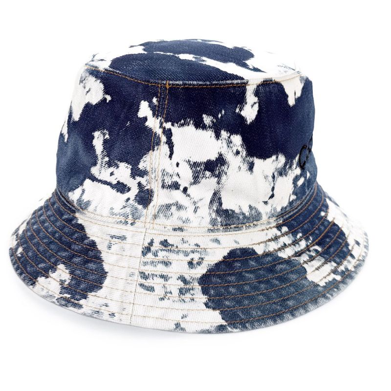 Celine Denim Bucket Hat Indigo White